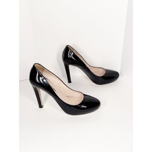 Miu Miu Black Patent Leather Pumps  Stiletto High Heels Classic 39.5/9.5 - Picture 15 of 16